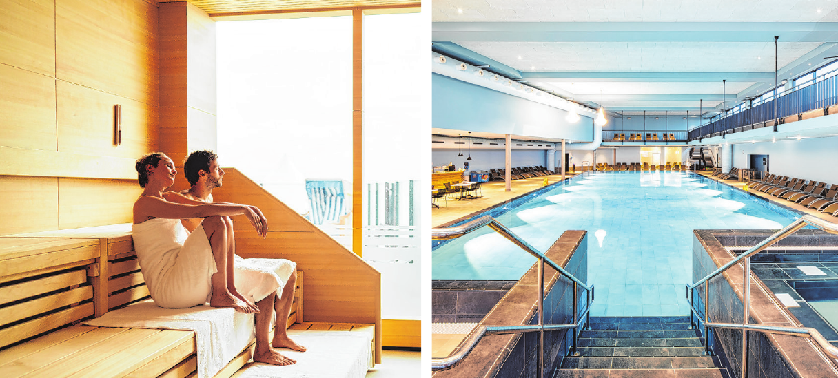 Einfach mal entspannen: Dazu lädt der überaus großzügige Spa-Bereich ein Fotos: Gaenske/aja Einfach mal entspannen: Dazu lädt der überaus großzügige Spa-Bereich ein Fotos: Gaenske/aja