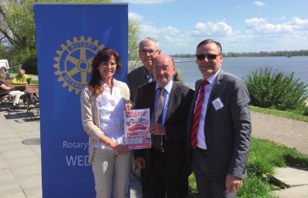 Rotary Club Wedel bat auf „DAS! Rote Sofa“ im Schuppen 1