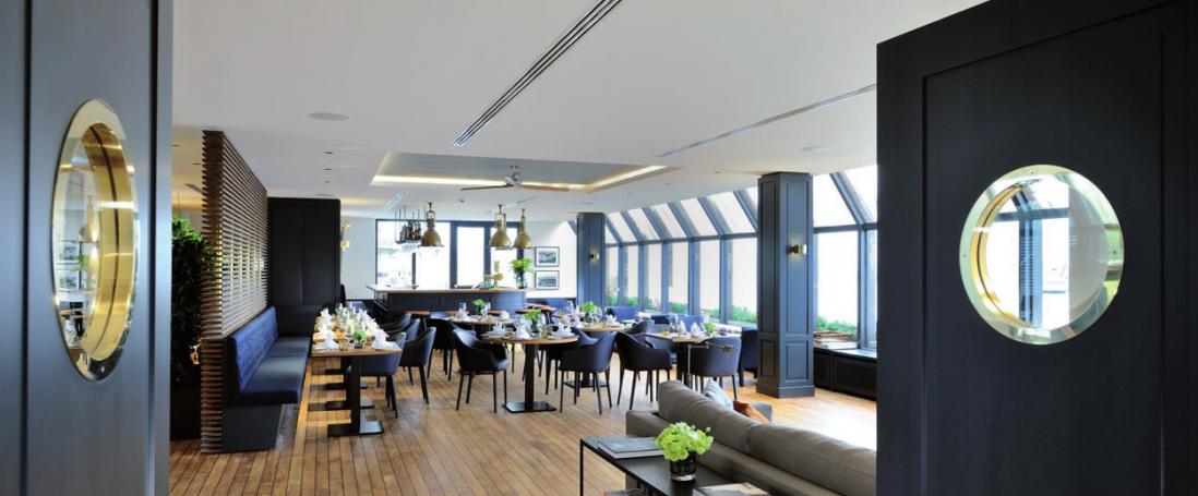 Blick in den modernisierten Hafen-Klub Hamburg