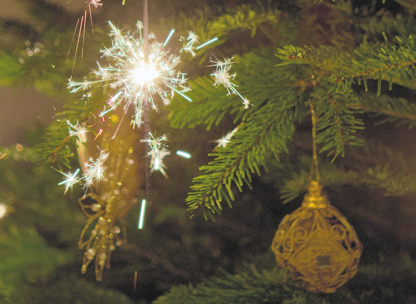 Wenn echte Kerzen verwendet werden, sollte der Baum frisch sein. Auf Abstand ist zu achten, und Wunderkerzen sind sehr gefährlich Foto: pixabay Wenn echte Kerzen verwendet werden, sollte der Baum frisch sein. Auf Abstand ist zu achten, und Wunderkerzen sind sehr gefährlich Foto: pixabay