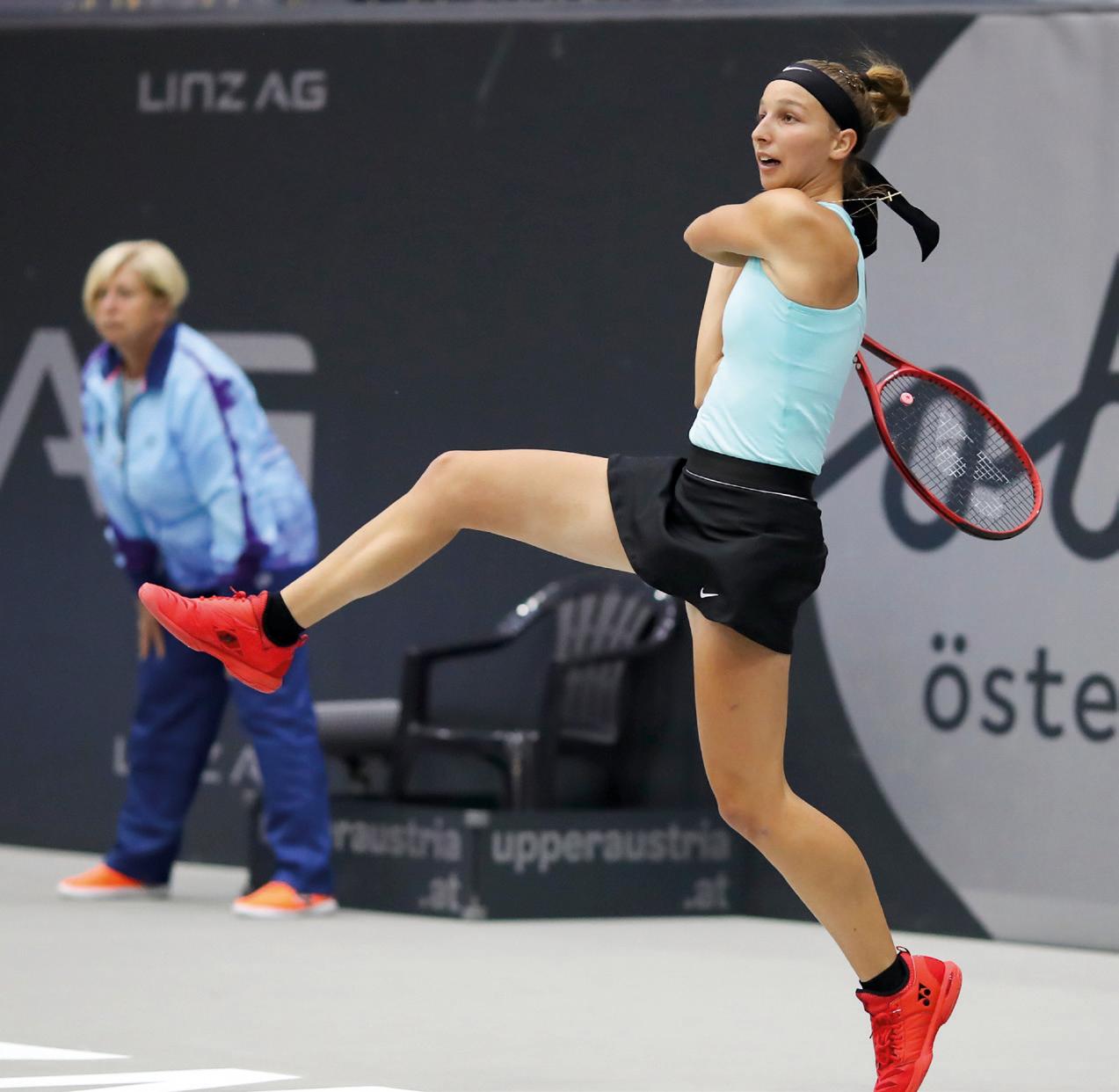 Ella Seidel, Deutsche Vizemeisterin der WTA Linz: Tamara Korpatsch bezwingt Cori Gauff glatt in zwei Sätzen. Ella Seidel, Deutsche Vizemeisterin der WTA Linz: Tamara Korpatsch bezwingt Cori Gauff glatt in zwei Sätzen.