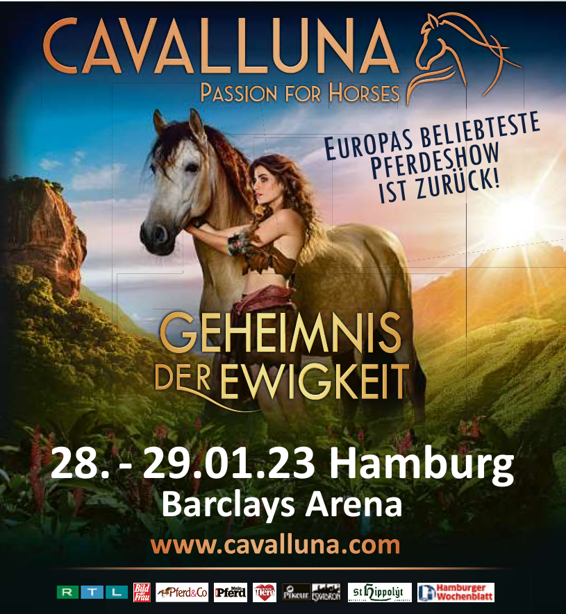  Barclay Card Arena Hamburg: Pferdeshow Cavalluna 2023 Illustration 