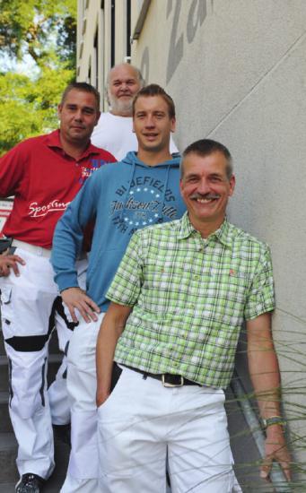 Dieter Schulze mit seinem Team