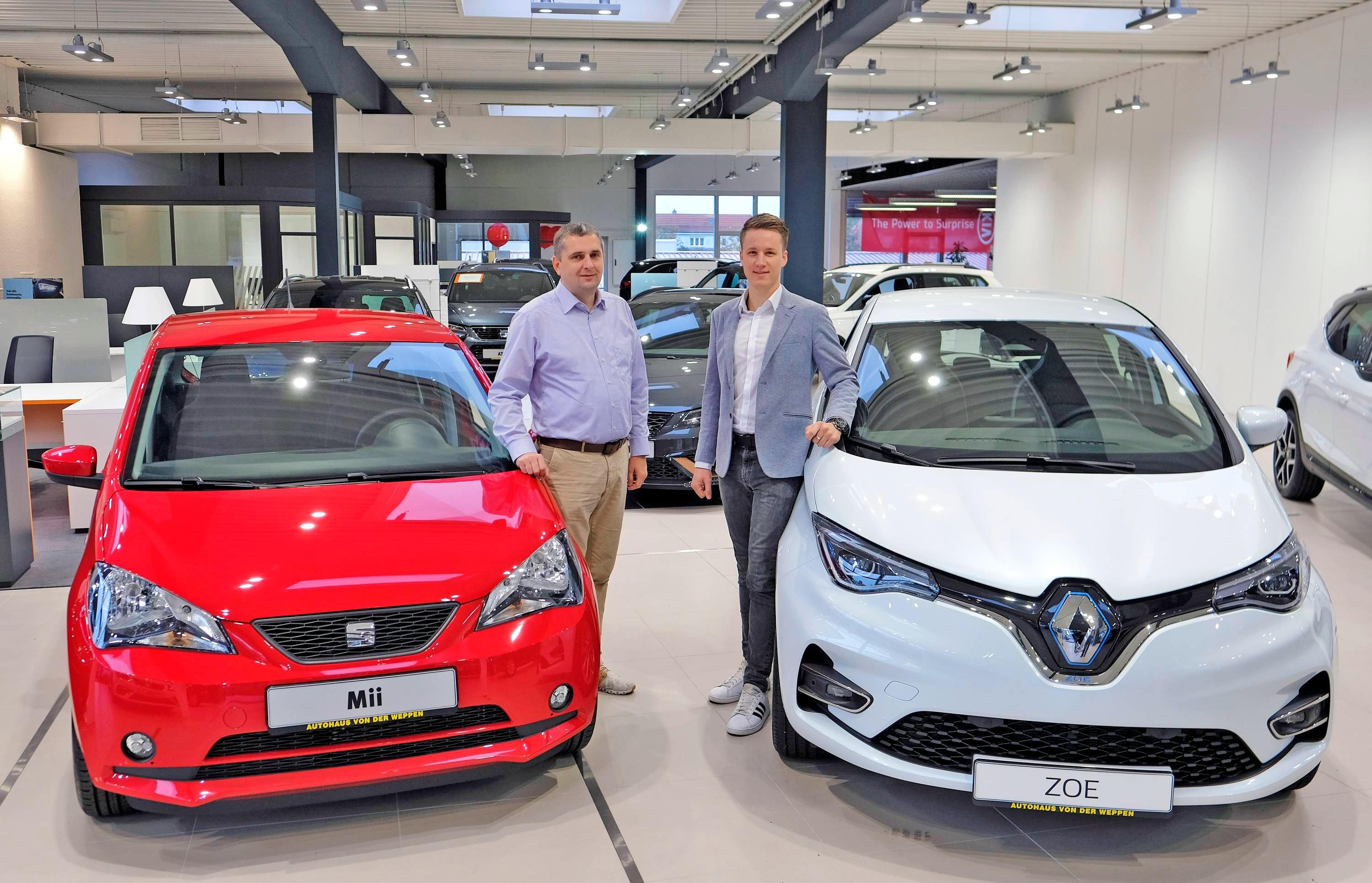 Heilbronner Autohaus von der Weppen zeigt Seat Mii Electric