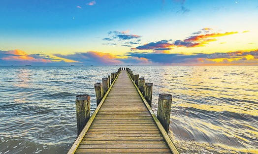 Für Weitblick und Wohlbefinden sorgt eine Auszeit am Meer. Foto: Harald Bickel Für Weitblick und Wohlbefinden sorgt eine Auszeit am Meer. Foto: Harald Bickel