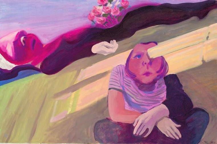 Balken im Auge/Trauernde Hände (1964, Öl auf Leinwand, 77 x 115 cm). Dieses Bild von Maria Lassnig (1919-2014) ist ab Mitte Februar in der Hamburger Kunsthalle in der Ausstellung „Trauern. Von Verlust und Veränderung“ zu sehen. Bild: Maria Lassnig Stiftung/VG Bild-Kunst, Bonn 2019 Balken im Auge/Trauernde Hände (1964, Öl auf Leinwand, 77 x 115 cm). Dieses Bild von Maria Lassnig (1919-2014) ist ab Mitte Februar in der Hamburger Kunsthalle in der Ausstellung „Trauern. Von Verlust und Veränderung“ zu sehen. Bild: Maria Lassnig Stiftung/VG Bild-Kunst, Bonn 2019