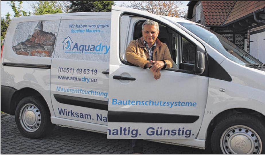 Der Mann, der feuchte Keller auf einfache und günstige Weise trockenlegt: Handwerksmeister Klaus Wist von Aquadry aus Stockelsdorf bei Lübeck Der Mann, der feuchte Keller auf einfache und günstige Weise trockenlegt: Handwerksmeister Klaus Wist von Aquadry aus Stockelsdorf bei Lübeck