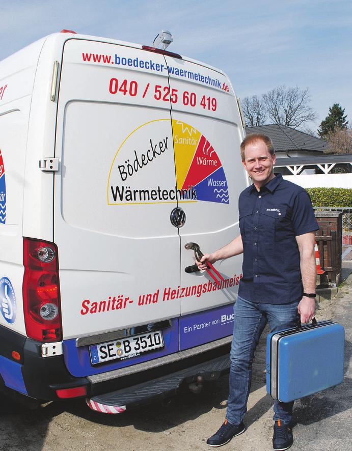 Kim Bödecker setzt sich für Klimaschutz ein und berät Kunden, wenn es um effizientere Heizungssysteme geht Foto: jor Kim Bödecker setzt sich für Klimaschutz ein und berät Kunden, wenn es um effizientere Heizungssysteme geht Foto: jor