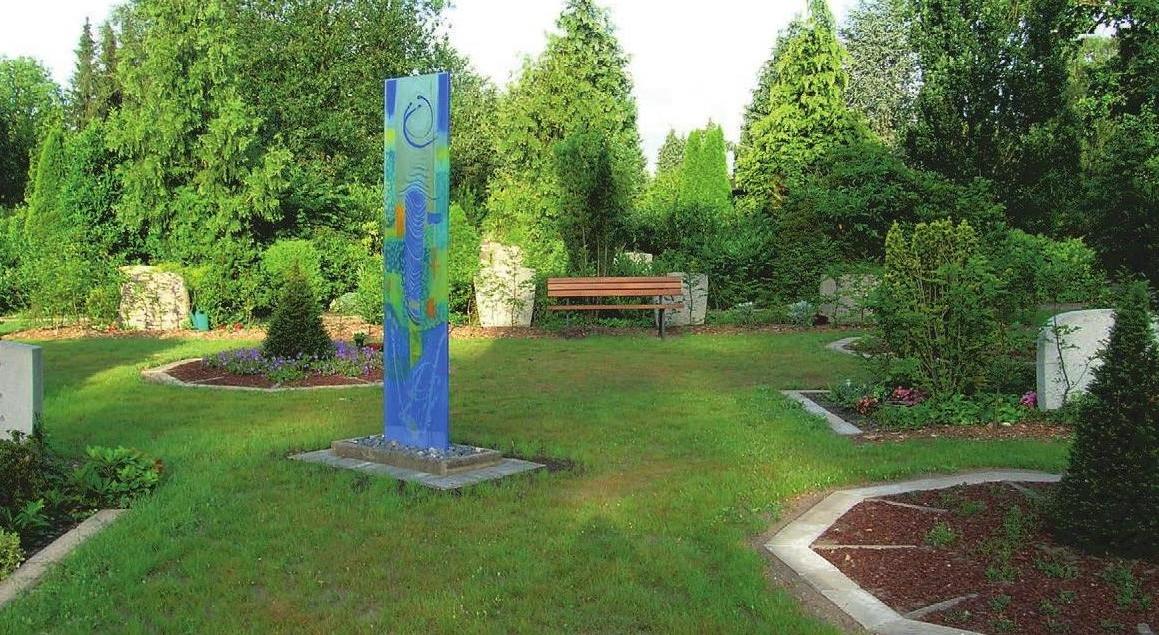 Das neue Grabfeld „Farbenspiel“ Foto: Friedhof Garstedt Das neue Grabfeld „Farbenspiel“ Foto: Friedhof Garstedt