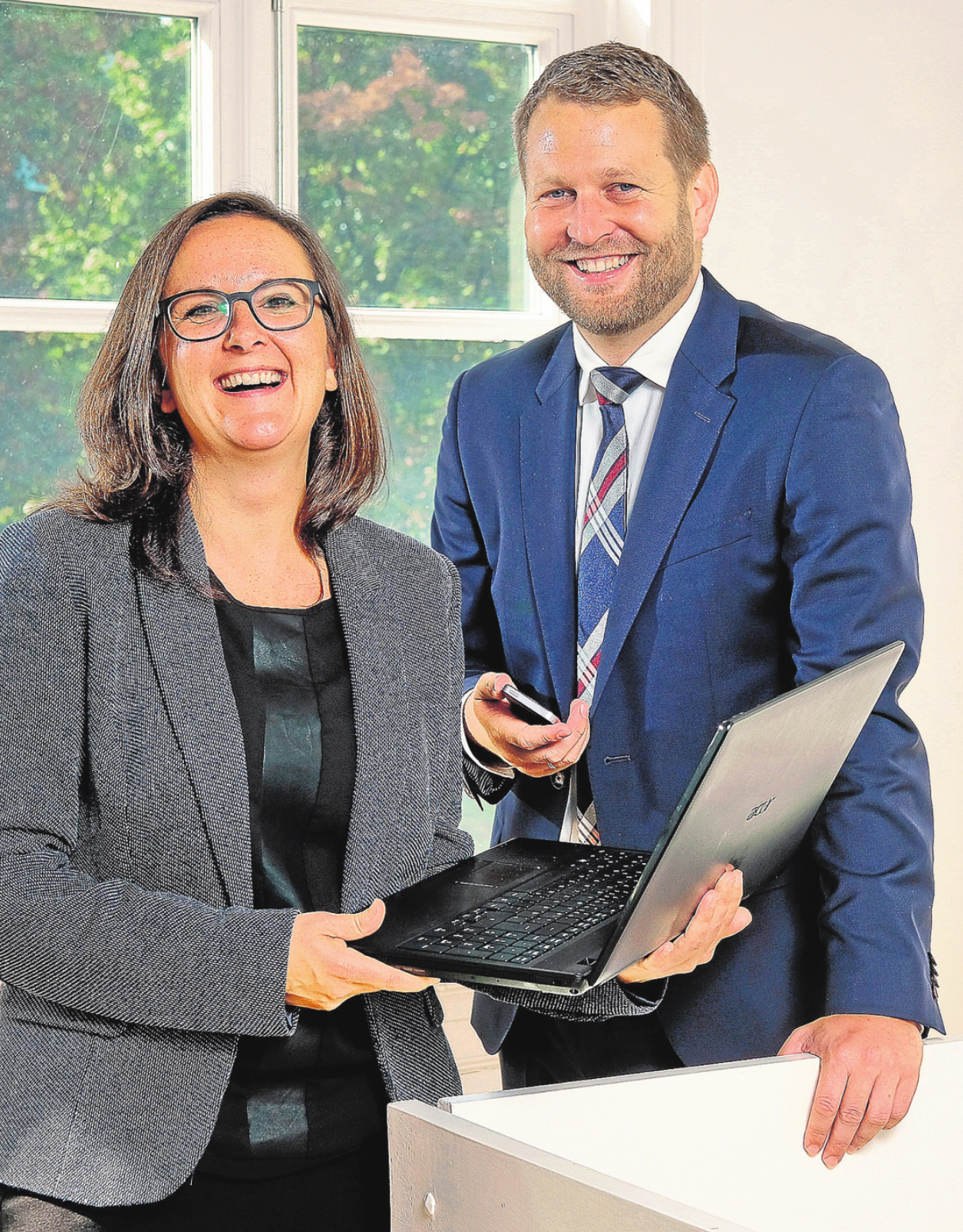 Modern: Daniela Böhm (Hamburger Werbeköppe) und Michael Simon (Deutsche Bank) gehören zur jungen Generation im WSB. FOTO: NEFF Modern: Daniela Böhm (Hamburger Werbeköppe) und Michael Simon (Deutsche Bank) gehören zur jungen Generation im WSB. FOTO: NEFF