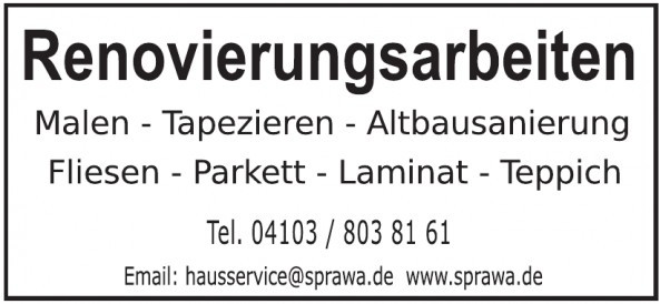 Renowierungsarbeiten