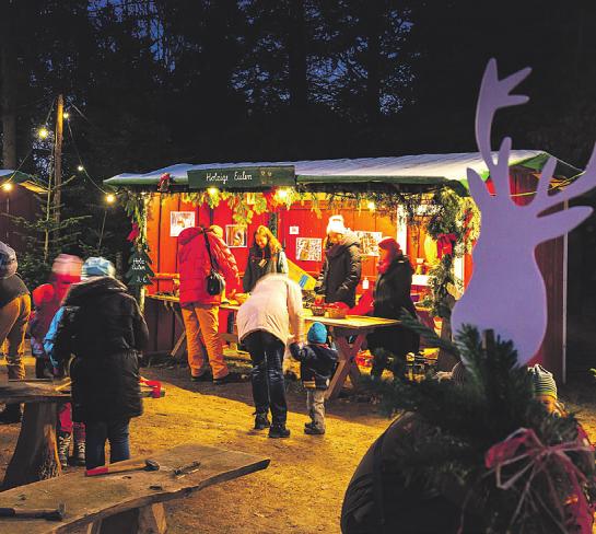 Wenn in Trappenkamp Waldweihnacht veranstaltet wird, gibt es viele Bastelaktionen an den Ständen  Wenn in Trappenkamp Waldweihnacht veranstaltet wird, gibt es viele Bastelaktionen an den Ständen