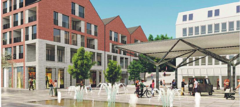 Städtische Gebäude in moderner abwechslungsreicher Optik sollen in Glindes Zentrum entstehen Städtische Gebäude in moderner abwechslungsreicher Optik sollen in Glindes Zentrum entstehen