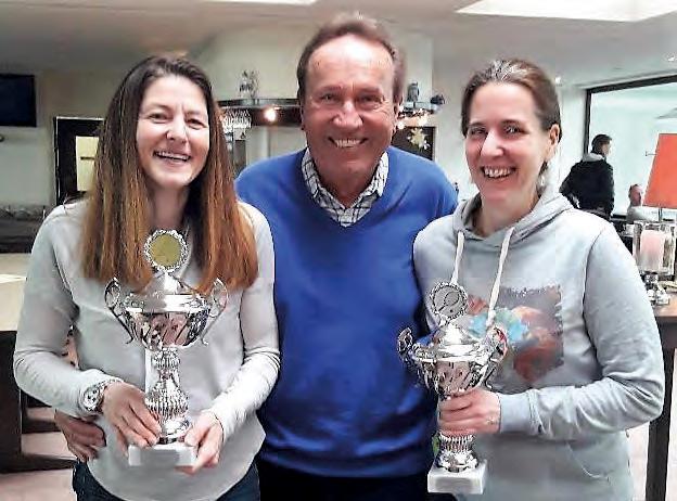 Damen 45: Heike Catalina Rühl (ETV) vor Meike Nehrkorn (Concordia Wandsbek) im Round Robin Damen 45: Heike Catalina Rühl (ETV) vor Meike Nehrkorn (Concordia Wandsbek) im Round Robin