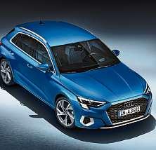 Der neue Audi A3 Sportback ist drei Zentimeter breiter und länger als der Vorgänger. Foto: Audi Der neue Audi A3 Sportback ist drei Zentimeter breiter und länger als der Vorgänger. Foto: Audi