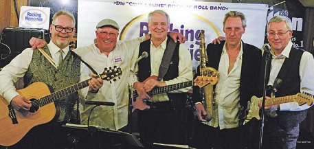 Die „Rocking Memories“ sorgen für Stimmung mit Hits aus den 50er bis 70er Jahren Die „Rocking Memories“ sorgen für Stimmung mit Hits aus den 50er bis 70er Jahren