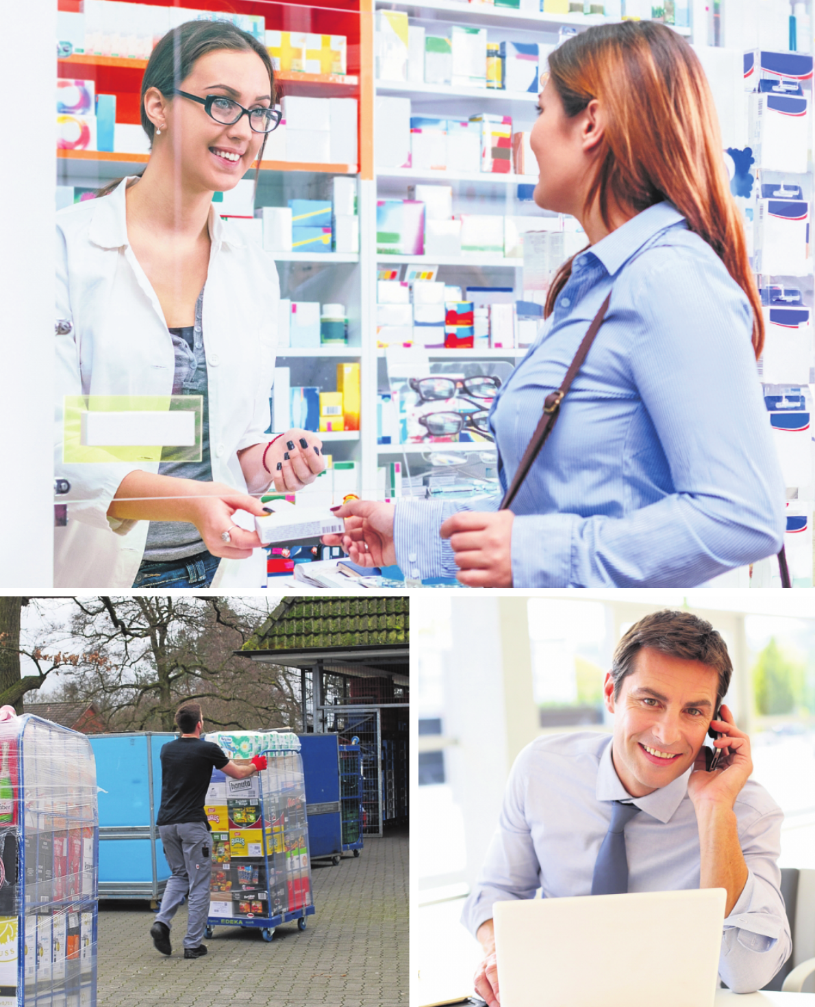 Die medizinische Versorgung ist selbstverständlich auch weiterhin gewährleistet, die Supermarktregale werden stetig befüllt, Lieferdienste sind im Einsatz und viele Dienstleistungen und Einkäufe können übers Telefon oder online abgewickelt werden. Fotos: Schult/Shutterstock Die medizinische Versorgung ist selbstverständlich auch weiterhin gewährleistet, die Supermarktregale werden stetig befüllt, Lieferdienste sind im Einsatz und viele Dienstleistungen und Einkäufe können übers Telefon oder online abgewickelt werden. Fotos: Schult/Shutterstock