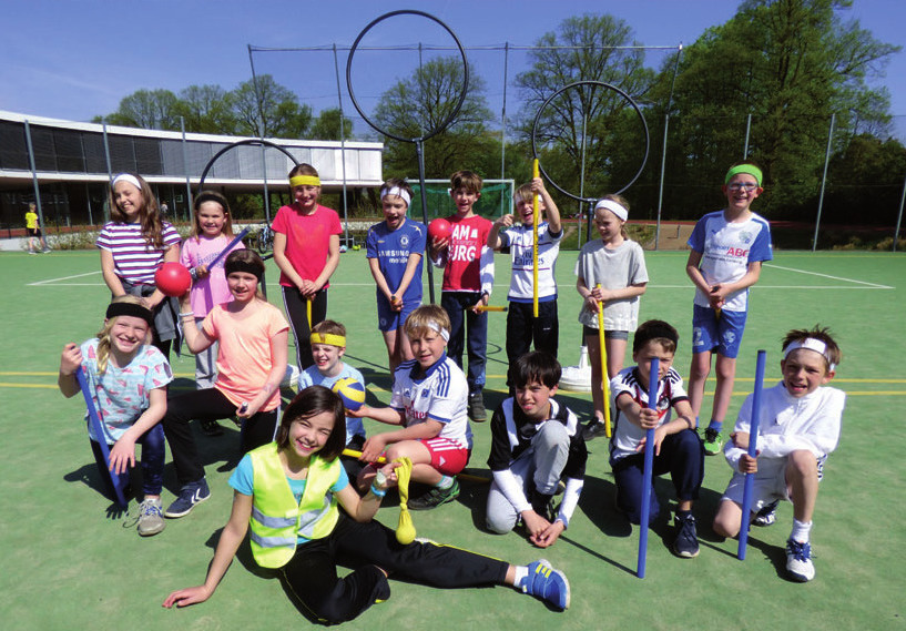 Das Kidditch-Team der Gorch-Fock-Schule