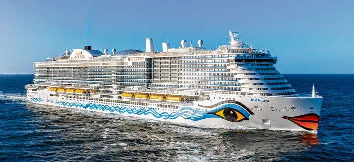 Das jüngste Mitglied der Kussmundflotte: AIDAnova. FOTO: AIDA CRU Das jüngste Mitglied der Kussmundflotte: AIDAnova. FOTO: AIDA CRU