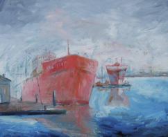 „Rote Schiffe“ von László Kova
