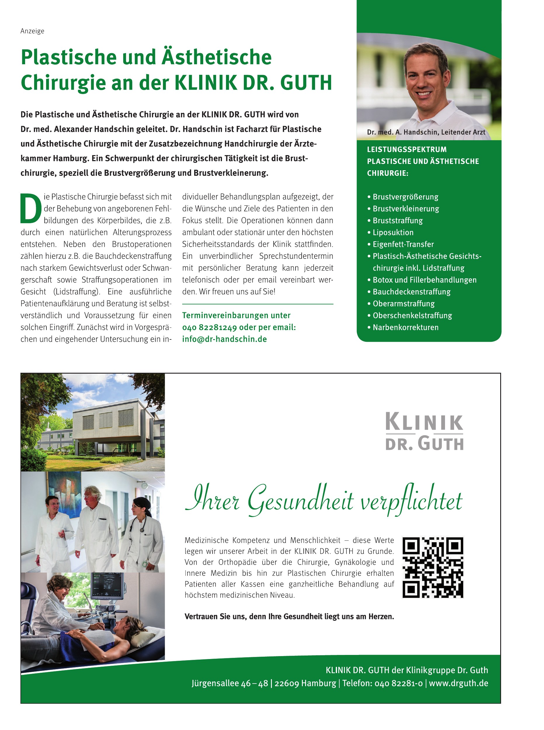 Klinik Dr. Guth der Klinikgruppe Dr. Guth