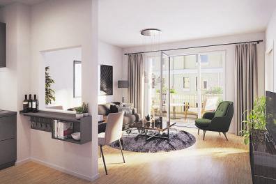 Wohnen am Schlosspark: So könnte man sich einrichten Fotos: Terragon AG Wohnen am Schlosspark: So könnte man sich einrichten Fotos: Terragon AG