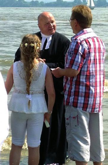 Pastor Poehls im Einsatz