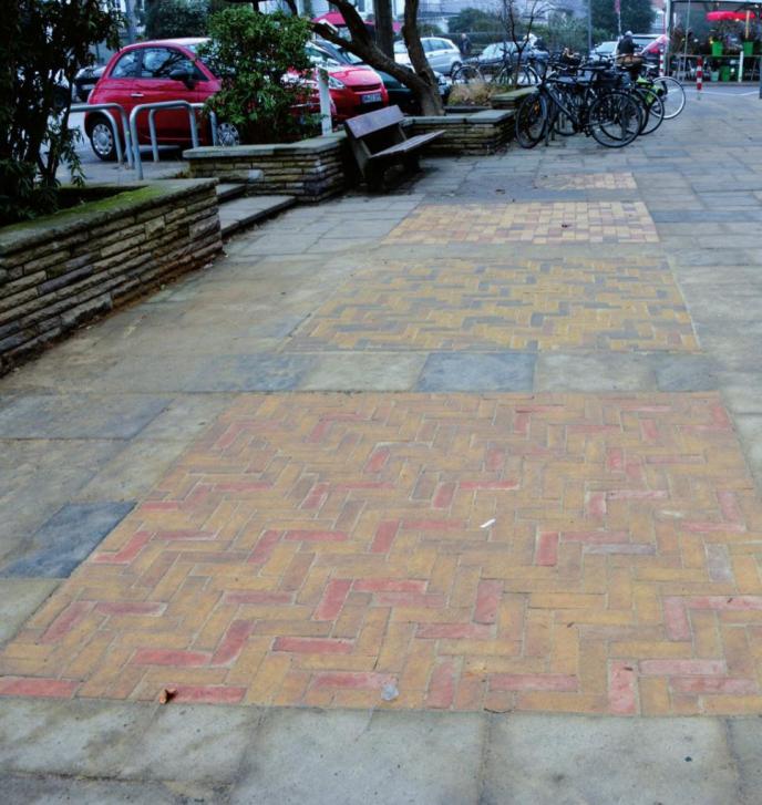 Möglichen Muster für das neue Pflaster des Marktplatzes
