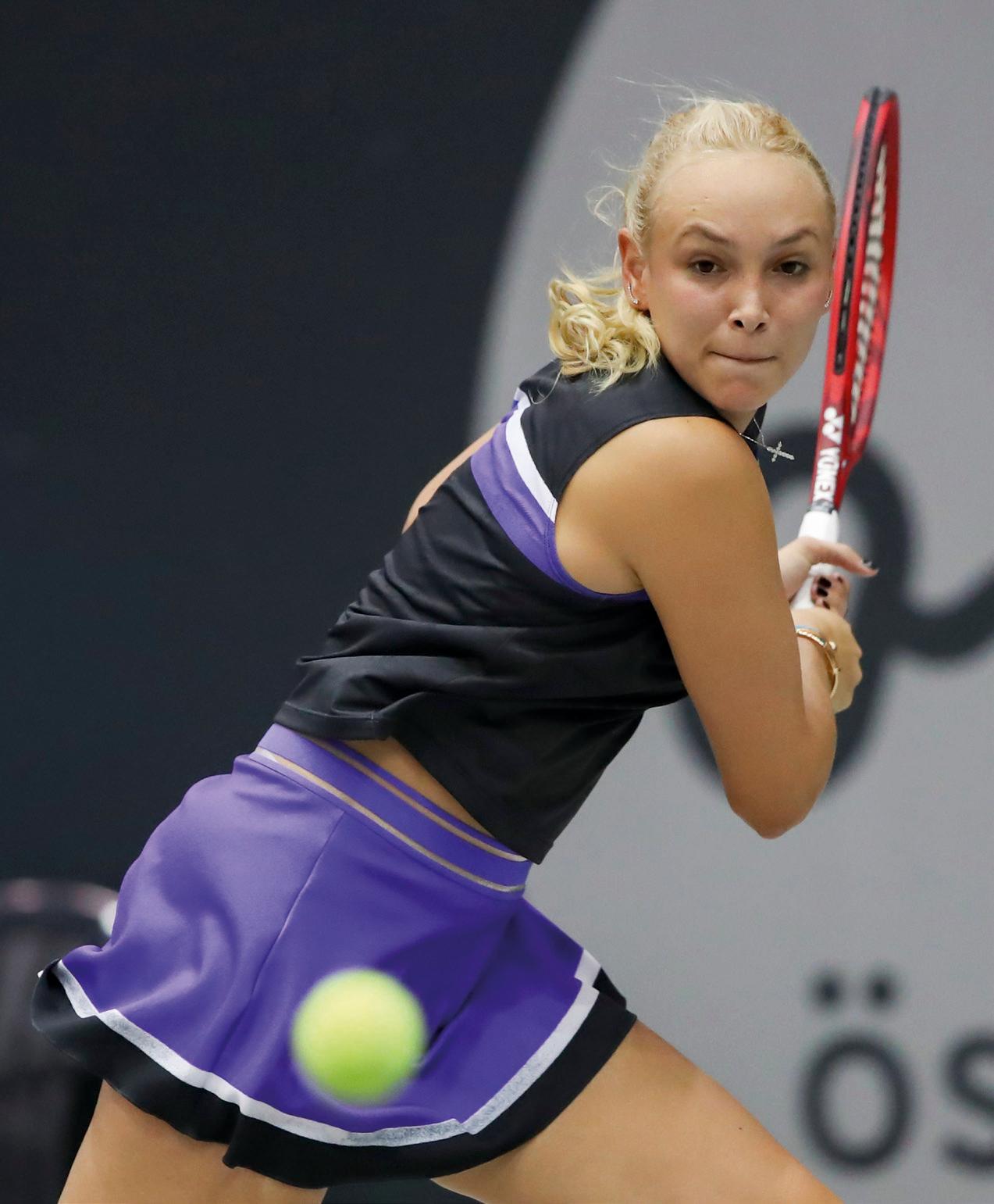 Torbens neuer Schützling, Donna Vekic. Foto Jürgen Hasenkopf Torbens neuer Schützling, Donna Vekic. Foto Jürgen Hasenkopf