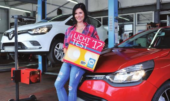 Melissa Virgilia Arzt, Auszubildende im Kfz-Gewerbe, ist das Werbegesicht des Licht-Tests 2017. Foto: ProMotor Melissa Virgilia Arzt, Auszubildende im Kfz-Gewerbe, ist das Werbegesicht des Licht-Tests 2017. Foto: ProMotor