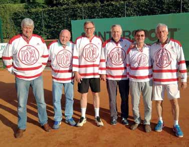 Zum siebten Mal in Folge Nordostdeutscher Meister; die Herren 65 des Club a.d. Alster. Foto: Alster Zum siebten Mal in Folge Nordostdeutscher Meister; die Herren 65 des Club a.d. Alster. Foto: Alster