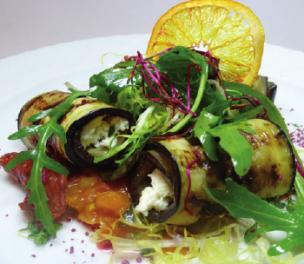 Auberginen-Mozzarella-Röllchen