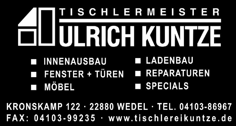 Tischlermeister Ulrich Kuntze