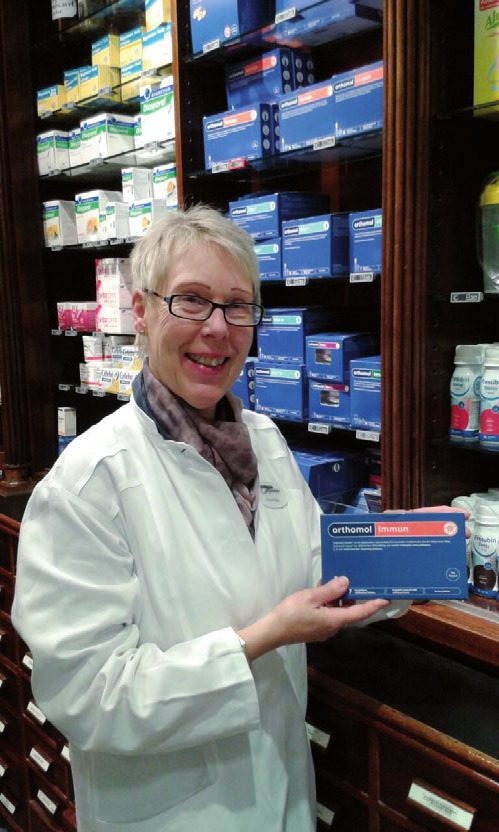 Zur Stärkung der Abwehrkräfte empfiehlt Apothekerin Gaby Holm Orthomol-Immun
