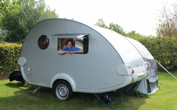 Klein & wendig: Wer es minimalistisch mag, dem reichen auch 2x3 Meter. Die Kleinsten unter den Wohnwagen sind besonders bei jungen Leuten „hip“. Foto: privat Klein & wendig: Wer es minimalistisch mag, dem reichen auch 2x3 Meter. Die Kleinsten unter den Wohnwagen sind besonders bei jungen Leuten „hip“. Foto: privat