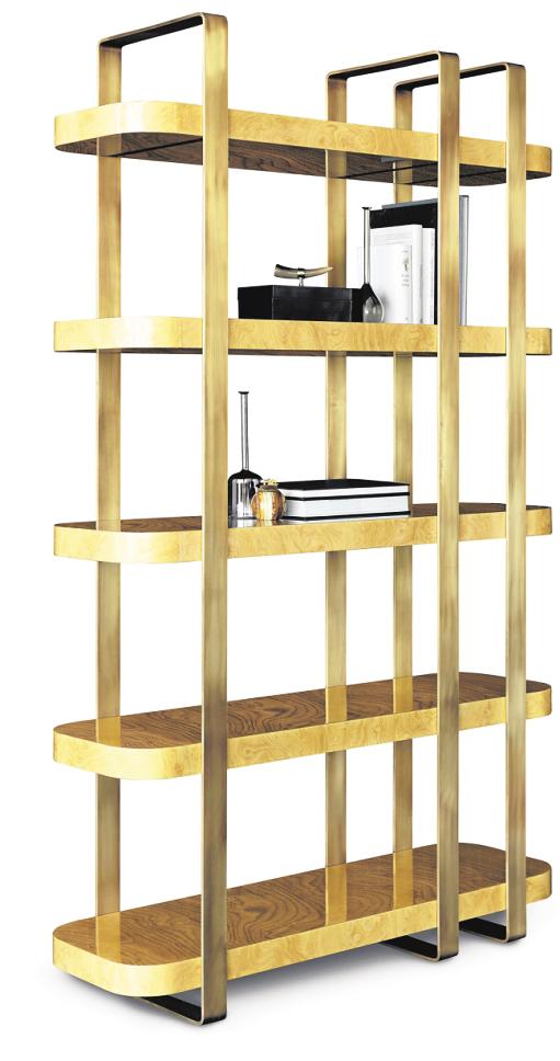 Mit Messing: Regal von Daytona. Mit Messing: Regal von Daytona.