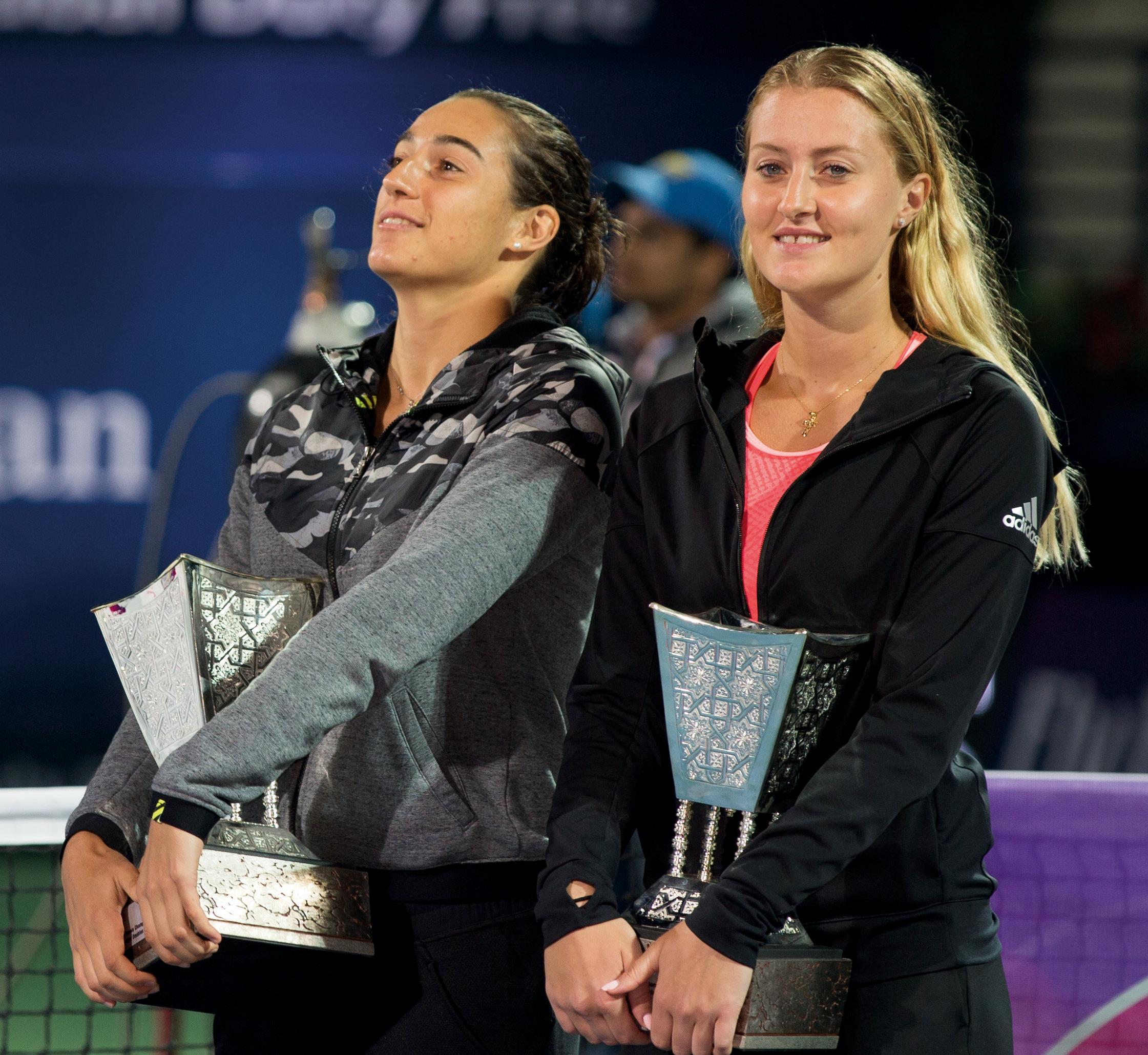 Kristina Mladenovic und Caroline Garcia holten den entscheidenden Doppelpunkt. Foto: Jürgen Hasenkopf Kristina Mladenovic und Caroline Garcia holten den entscheidenden Doppelpunkt. Foto: Jürgen Hasenkopf