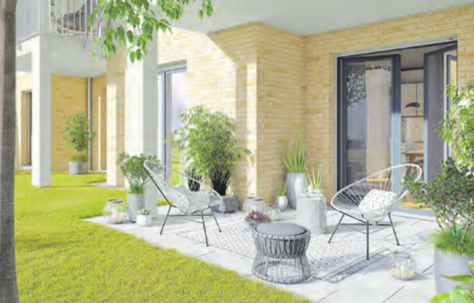 Erdgeschosswohnung mit Terrasse und Garten Erdgeschosswohnung mit Terrasse und Garten