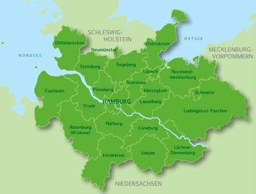 Die Metropolregion Hamburg: 2017 sind die Landeshauptstadt Schwerin und der Altkreis Parchim hinzugekommen, Foto: metropolregion.hamburg.de, veröffentlicht unter der Lizenz CC BY 3.0 DE Die Metropolregion Hamburg: 2017 sind die Landeshauptstadt Schwerin und der Altkreis Parchim hinzugekommen, Foto: metropolregion.hamburg.de, veröffentlicht unter der Lizenz CC BY 3.0 DE