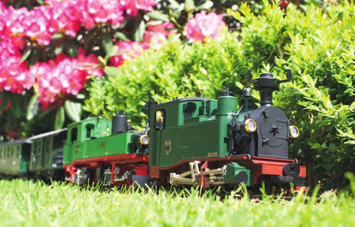 Diese Modellbahn fährt im Garten Image 1 Diese Modellbahn fährt im Garten Image 1