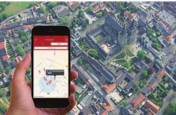 Die GPS-Daten zeigen Museen in der Umgebung an