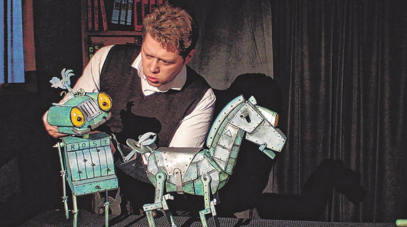 Mit Blechfiguren spielen die con Cuore Darsteller die Geschichte vom „Ritter Rost“ Foto: Theater con Cuore Mit Blechfiguren spielen die con Cuore Darsteller die Geschichte vom „Ritter Rost“ Foto: Theater con Cuore