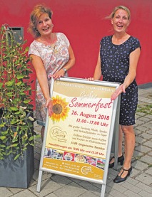Frauke Vogel-Brewing und Bettina Giese haben ein buntes Programm zum Sommerfest zusammengestellt Foto: stb-care Frauke Vogel-Brewing und Bettina Giese haben ein buntes Programm zum Sommerfest zusammengestellt Foto: stb-care