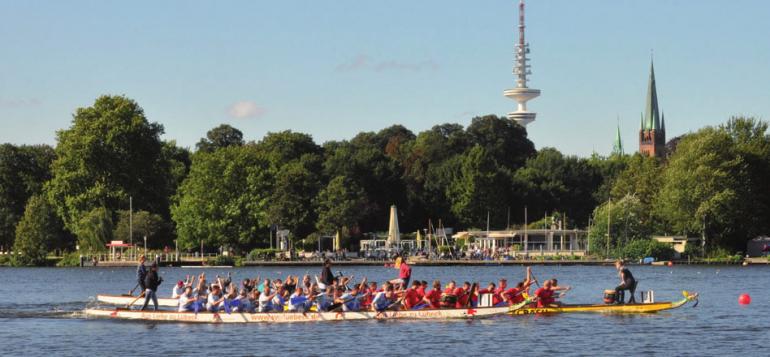 Das Drachenbootrennen aus dem Vorjahr