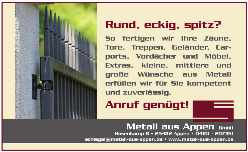 Metall aus Appen GmbH
