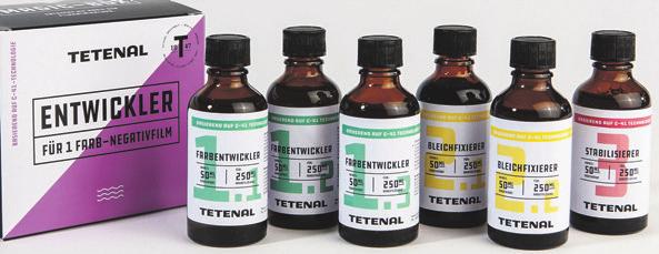 ...und ein neues Produkt: ein Entwickler-Set für einen Film. Fotos: Tetenal   ...und ein neues Produkt: ein Entwickler-Set für einen Film. Fotos: Tetenal