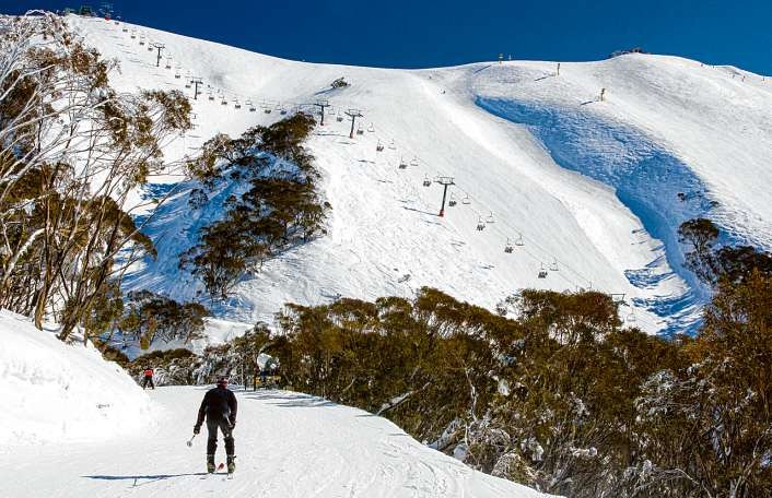 Mount Hotham gehört zu den drei großen Skigebieten in Australien. FOTO: GETTY Mount Hotham gehört zu den drei großen Skigebieten in Australien. FOTO: GETTY