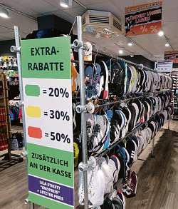 Das Ladengeschäft von Intersport Blöcker in Buchholz kurz vor der „Plünderung“. Fotos (2): Intersport Blöcker Das Ladengeschäft von Intersport Blöcker in Buchholz kurz vor der „Plünderung“. Fotos (2): Intersport Blöcker