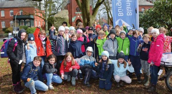 Schüler der 2c und 3b der Gorch-Fock-Schule