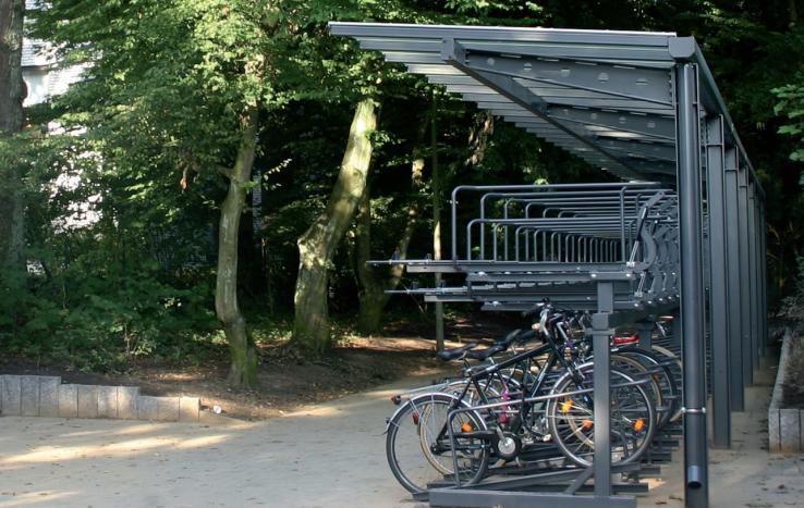 Neu und zeitgemäß: Der „Fahrradparkplatz“ am Jeppweg